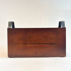Wooden 4- Partition Cutlery Holder with Black Metal Handles | Multipurpose Kitchen Organizer