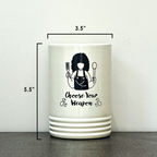 Kitchen Utensil Crock | Metal Spoon Holder for Ladles, Spatulas & Cutlery | Decorative Countertop Organizer