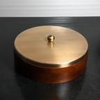 Wooden Regular Masala Box with Stainless Steel Lid – Traditional Indian Spice Organizer with Containers